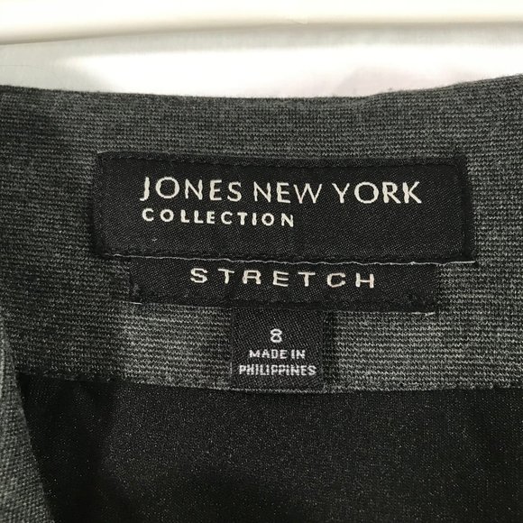 Jones New York Gray Stretch Pencil Skirt - Picture 3 of 9